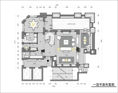 复式顶楼平面设计