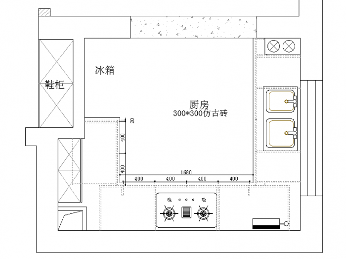 学生宿舍房间平面设计