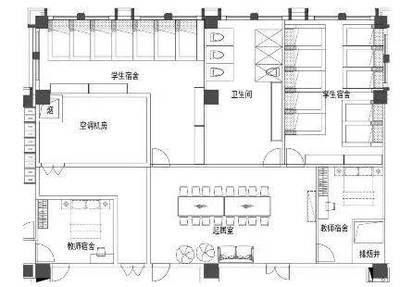 学生宿舍房间平面设计