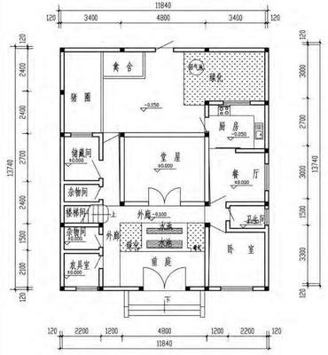 五开间平面设计图