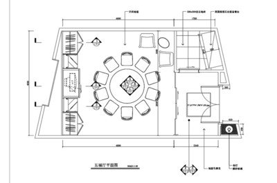 饭店包厢平面设计图