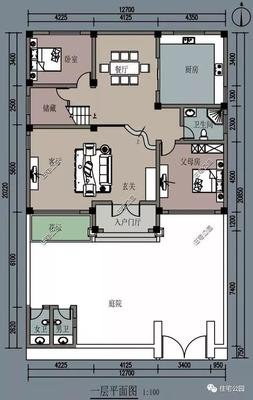 入户门正对卧室平面设计