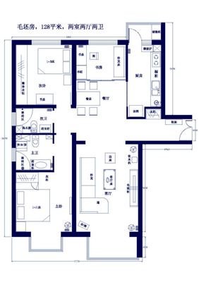 商铺改住房平面设计