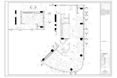 酒店酒廊平面设计图纸