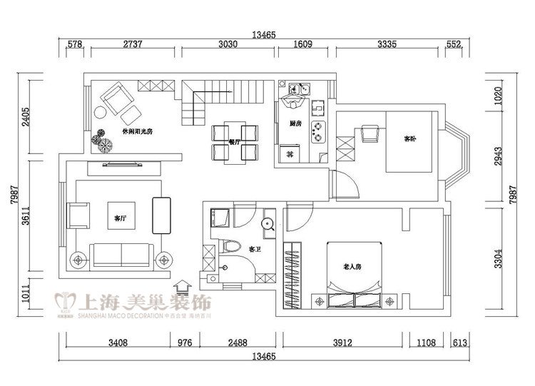 客厅平面设计案例图大全