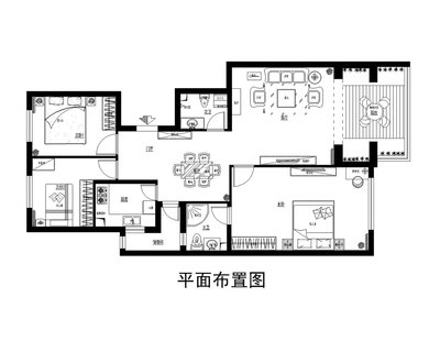 客厅平面设计案例图大全