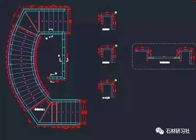 双面弧形楼梯平面设计尺寸