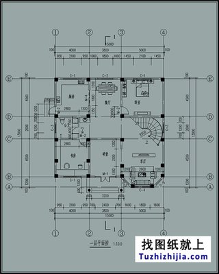 别墅楼中楼平面设计图