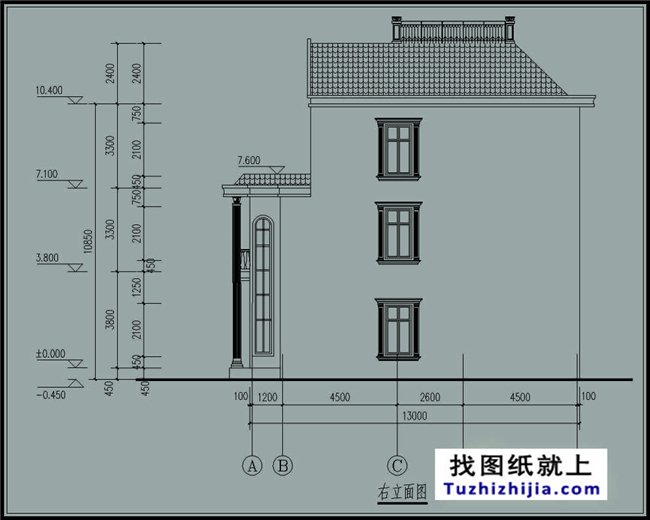 别墅楼中楼平面设计图