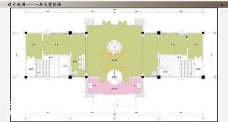 狭长会所平面设计图片