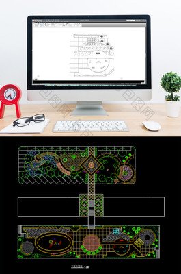 草坪平面设计图cad