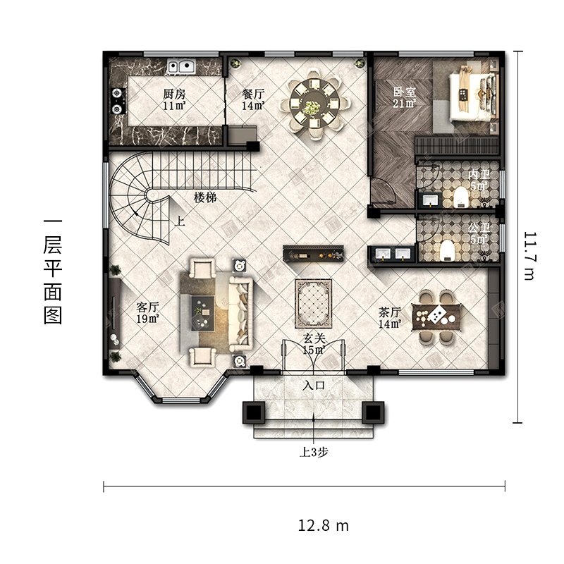 豪宅楼梯平面设计图片大全