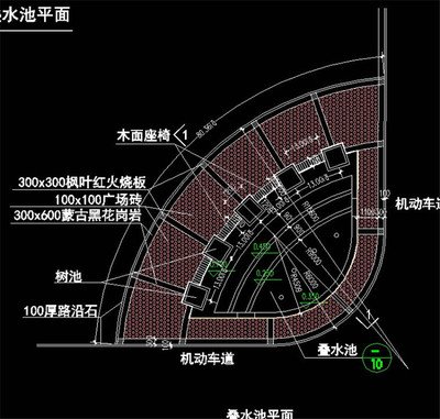 精选枫叶红平面设计图纸