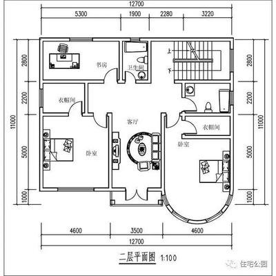 弧形卧室平面设计图