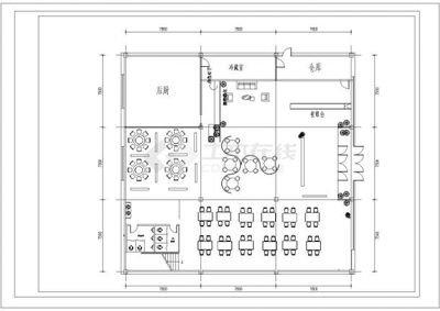 20平餐厅平面设计图纸